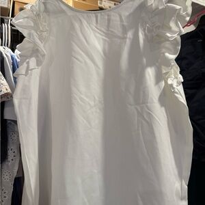 SHEIN White Ruffle Sleeve Blouse